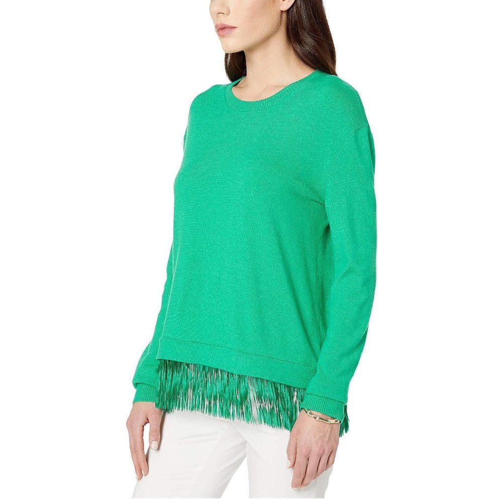 Lilly Pulitzer. Lightweight Sweater. Size XS. Green. Fringe bottom.